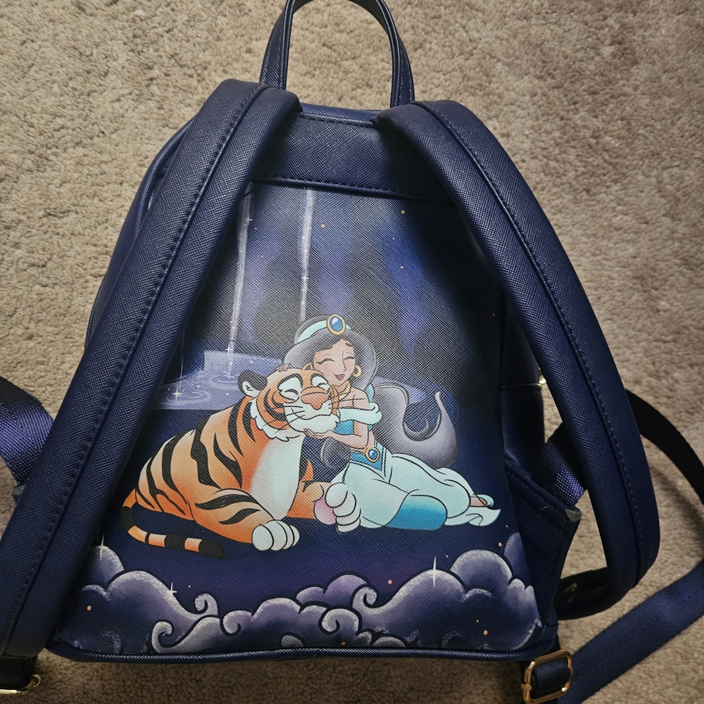 Aladdin And Jasmine Castle Loungefly Backpack - Picture 2 of 4
